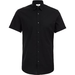 Overhemd - Katoenmix - Korte Mouwen - Slim Fit - Lichte Stretch Kwaliteit