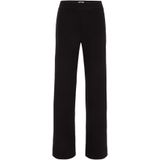 WE Fashion - High Waist Straight Fit Pantalon - Zwart