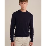 WE Fashion Trui van Katoenmix Royal Navy