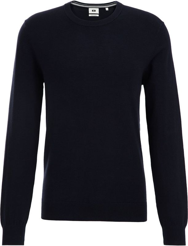 WE Fashion Trui van Katoenmix Royal Navy