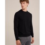 WE Fashion - Fundamental - Trui - Zwart - Katoenmix