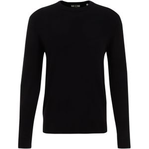 WE Fashion - Fundamental - Trui - Zwart - Katoenmix