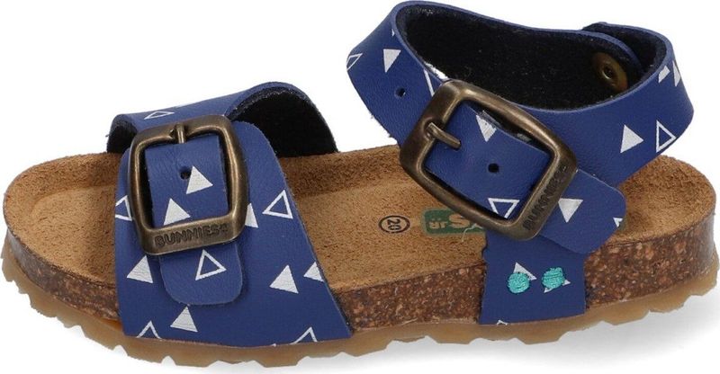 Bunnies JR - Bonny Beach - Sandalen - Blauw/Print - Leer - Gesp