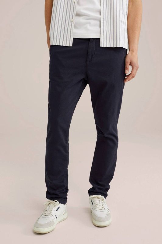 Fundamentals - Slim Fit Chino - Donkerblauw - Jog Kwaliteit