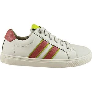 Braqeez Lesley Louw Sneakers - Wit - Leer - Veters