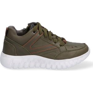 Braqeez 421930-569 Jongens Lage Sneakers - Groen - Nubuck - Veters