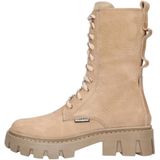 Braqeez Lotte London Leren Veterboots Beige