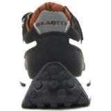 Braqeez - 423981-589 - Jongens Lage Sneakers - Zwart/Wit - Nubuck