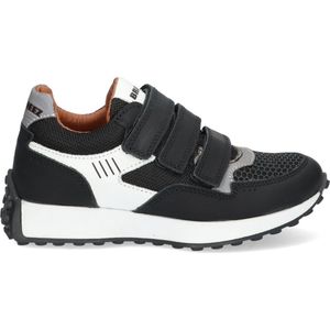 Braqeez - 423981-589 Sneakers - Zwart/Wit - Nubuck - Klittenband
