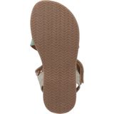 Braqeez 424012-959 Meisjes Sandalen - Beige Groen Paars - Leer - Klittenband