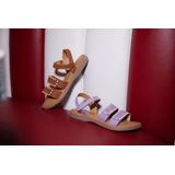 Braqeez 424016-413 Meisjes Sandalen - Cognac - Leer - Klittenband