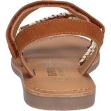Braqeez 424016-413 Meisjes Sandalen - Cognac - Leer - Klittenband