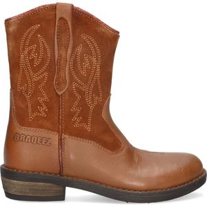 Braqeez - 424730-513 Cowboy Boots - Bruin - Leer - Ritssluiting