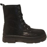 Braqeez 424751-589 Meisjes Veterboots - Zwart - Leer - Veters
