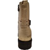 Braqeez - 424761-995 Veterboots - Goud - Suède - Veters - Trendy Metallic Look