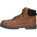 Braqeez 424920-513 Jongens Veterboots - Bruin - Leer - Veters