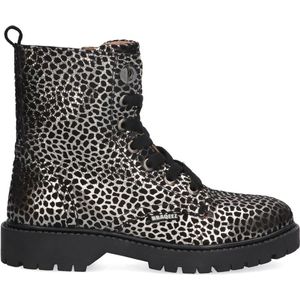Braqeez - Bibi Boot - Veterboots - Dierenprint - Glanzend - Stevige Zool