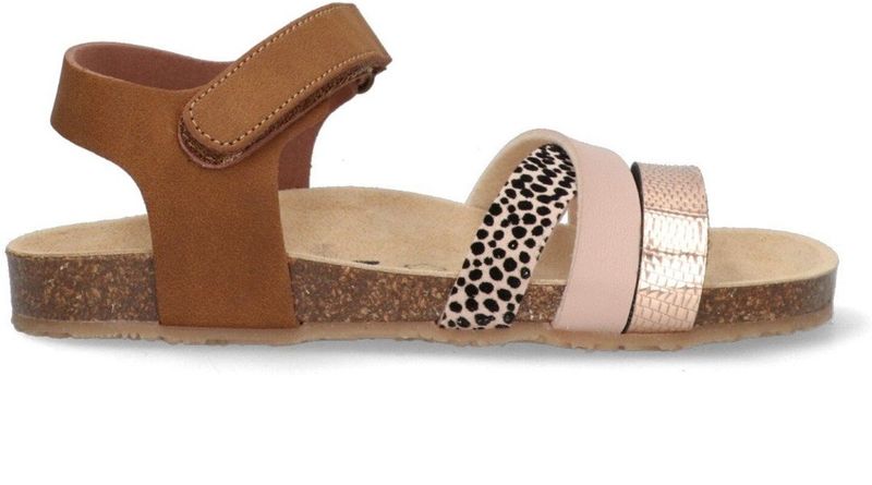 Braqeez - Sandalen - Zacht Textiel - Imitatieleer - Klittenbandsluiting