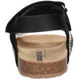 Braqeez - Sally Sandalen - Zwart/Wit - Imitatieleer