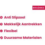 Braqeez - 425450-789 - Jongens Sandalen - Zwart - Leer - Klittenband