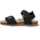 Braqeez - 425450-789 - Jongens Sandalen - Zwart - Leer - Klittenband