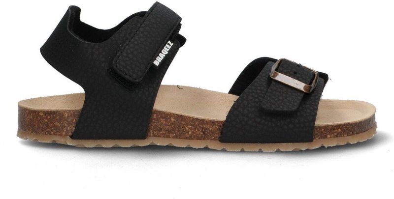 Braqeez - 425450-789 - Jongens Sandalen - Zwart - Leer - Klittenband
