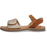 Braqeez - 425010-413 - Meisjes Sandalen - Cognac - Leer - Klittenband