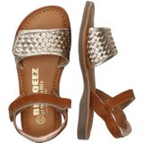 Braqeez - 425010-413 - Meisjes Sandalen - Cognac - Leer - Klittenband