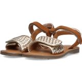 Braqeez - 425010-413 - Meisjes Sandalen - Cognac - Leer - Klittenband