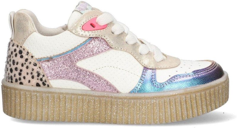 Braqeez - 425230-926 Sneakers - Multicolor - Leer - Vetersluiting