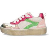 Braqeez - 425230-996 - Lage Sneakers - Roze - Leer - Veters