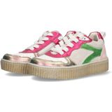 Braqeez - 425230-996 - Lage Sneakers - Roze - Leer - Veters
