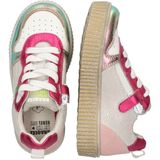 Braqeez - 425230-996 - Lage Sneakers - Roze - Leer - Veters