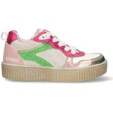 Braqeez - 425230-996 - Lage Sneakers - Roze - Leer - Veters