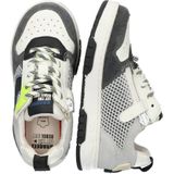 Braqeez - Sneakers - Leer - Zwart - Rits- en Vetersluiting