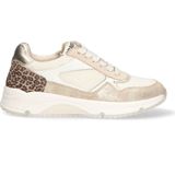 Braqeez - 425266-903 - Lage Sneakers - Goud/Print - Leer