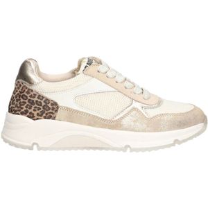 Braqeez - 425266-903 - Lage Sneakers - Goud/Print - Leer