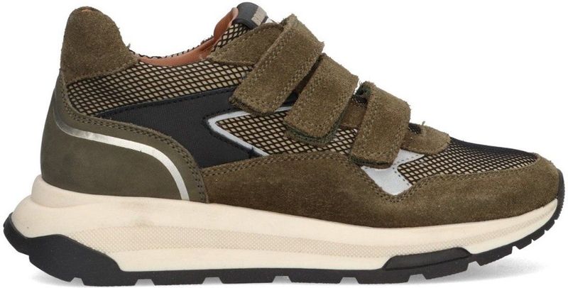 Braqeez - Fygo Flash - Suède Sneakers - Kakigroen