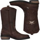 Braqeez - Coco - Cowboylaarzen - Donkerbruin - Leren