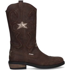 Braqeez - Coco - Cowboylaarzen - Donkerbruin - Leren