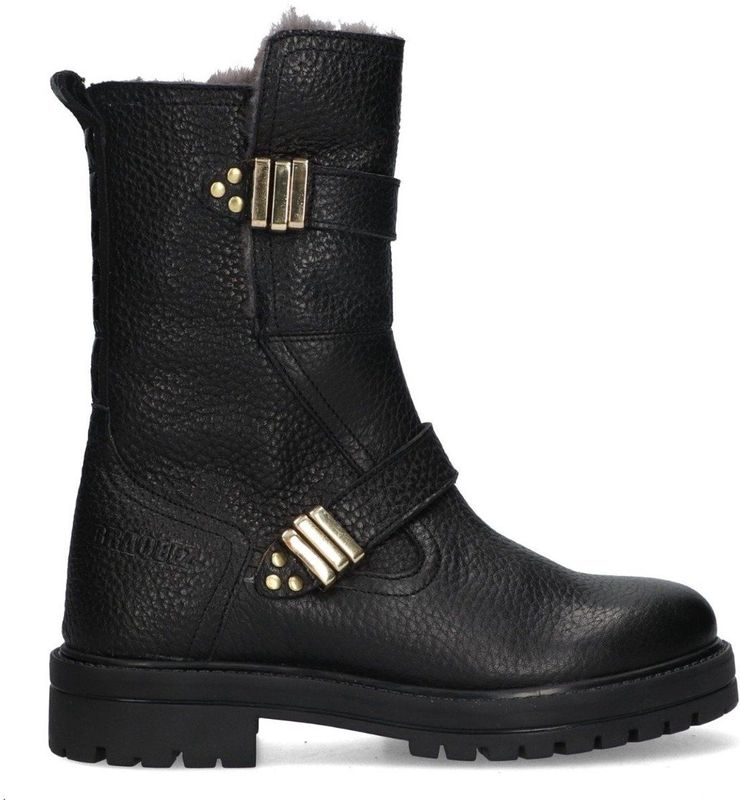 Braqeez - Lola Leap - Knielaarzen - Leer - Zachte Imitatiebontvoering