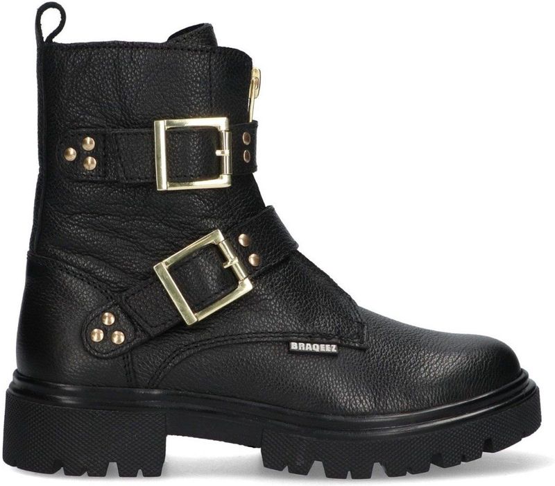 Braqeez - Mila Moxie - Enkellaarsjes - Leer