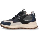 Braqeez - Rebel Rock - Leren Sneakers - Donkerblauw