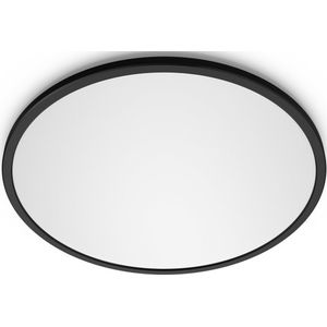 Philips - Superslim Plafonnière - Zwart - 15 W - SceneSwitch
