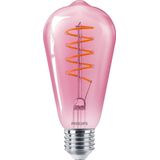 Philips - LED Filamentlamp - Roze - E27 - Dimbaar