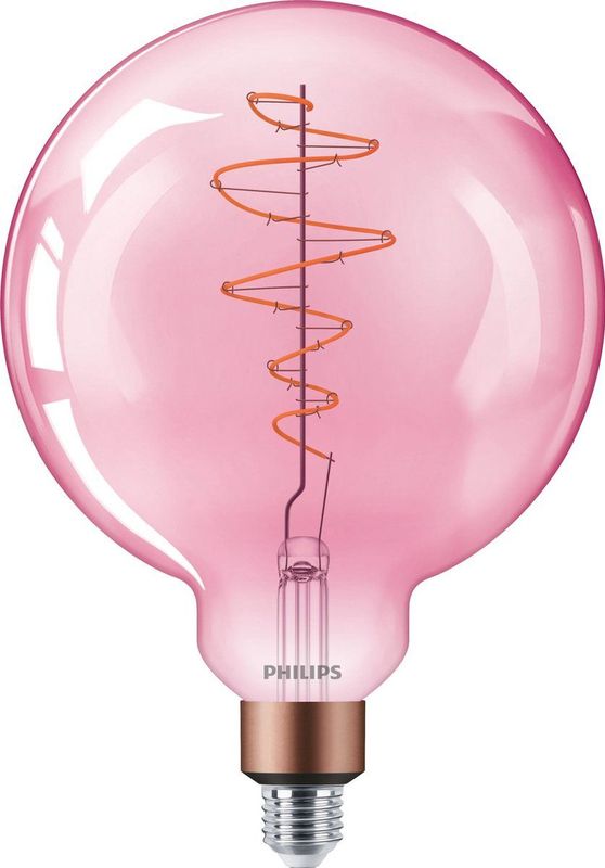 Philips - LED Filamentlamp - Roze - E27 - Dimbaar