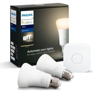 Basis Set Philips Hue WHITE 2xE27/9,5W 2700K + verbindingsapparaat