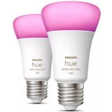 Philips - Hue Standaardlamp - Wit en Gekleurd - 2-pack - E27 - 1100lm