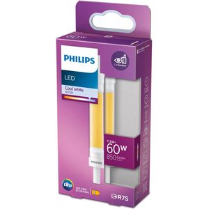 Philips R7S LED Lamp - Staaflamp - 118mm - 4000K - 7.2W (60W)
