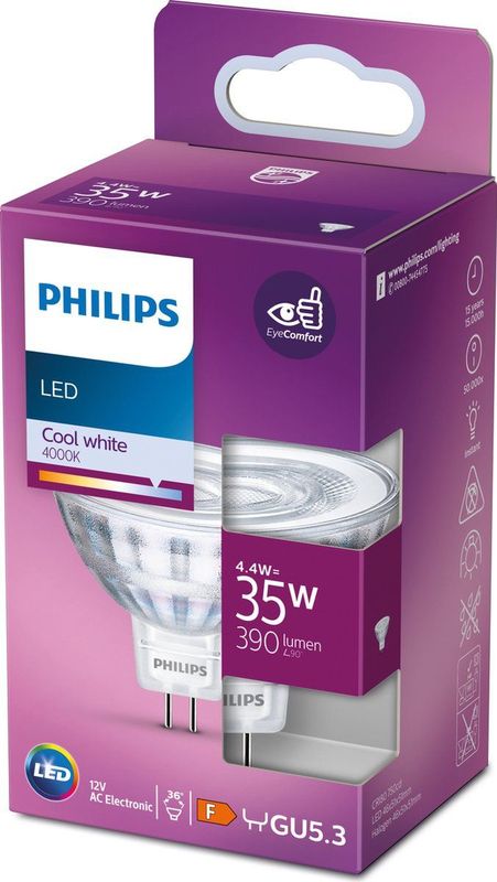 Philips - GU5.3 - LED Spot - 4000K - 4.4W (35W)